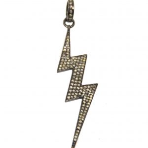 Lightning Rod Pave Diamond Pendant