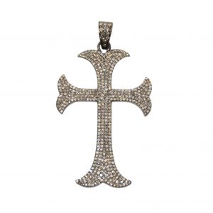 Pave Diamond Cross Pendant